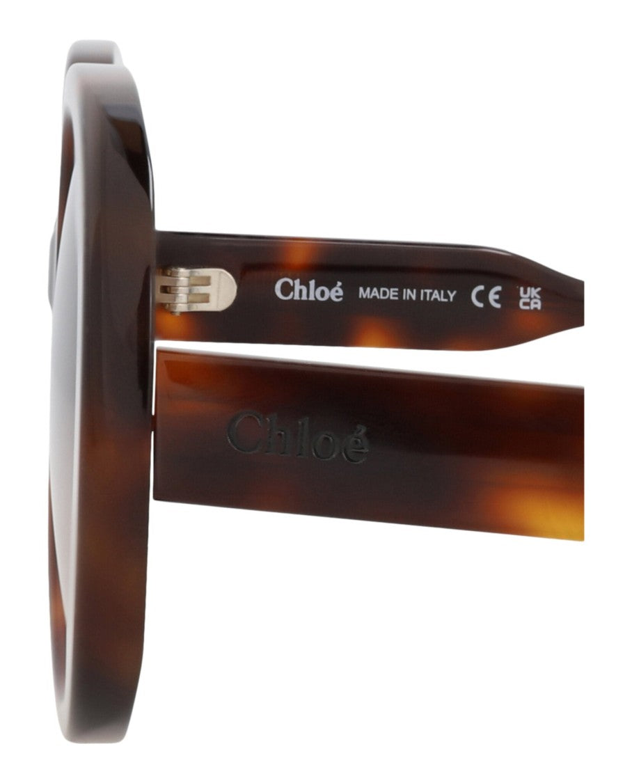 Chloé Round-Frame Recycled Acetate Sunglasses