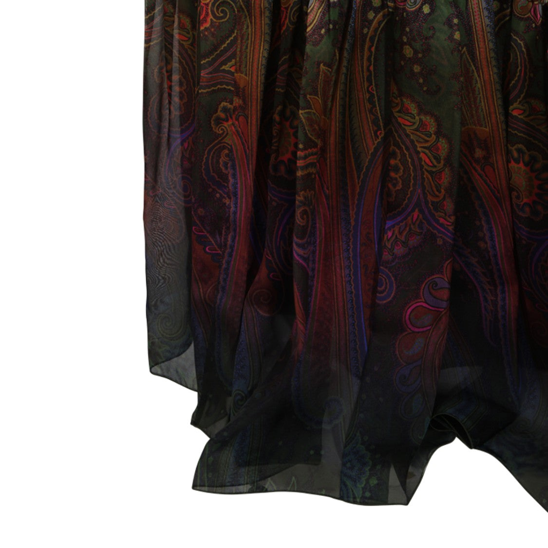Etro Paisley Flowing Silhouette Long Maxi Skirt