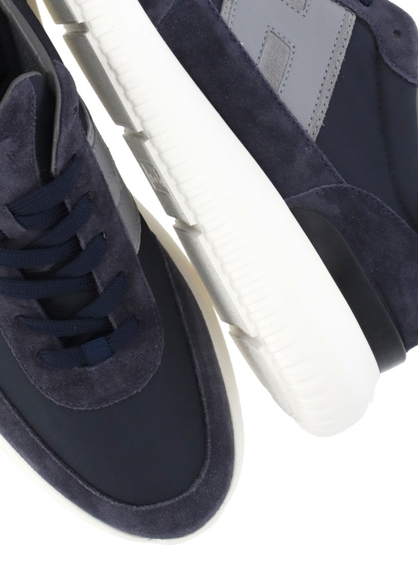 Hogan Blue H709 Tech Fabric Sneakers