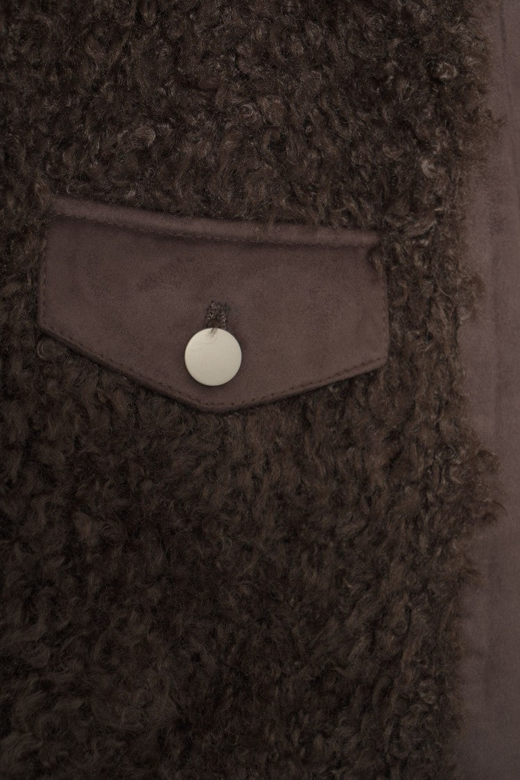 Bully Cropped Jacket With Synthetic Fur Accents