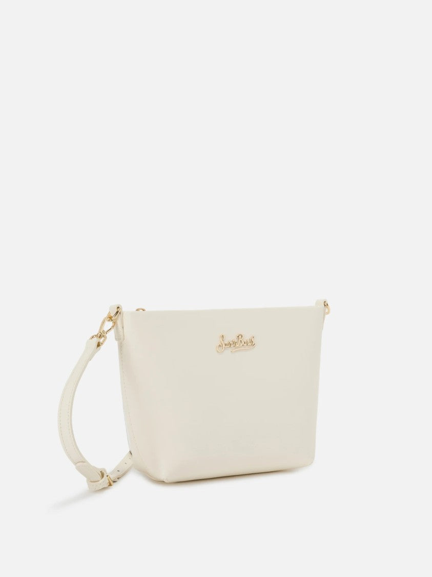Mc2 Saint Barth Minimalist Handbag With Structured Silhouette And Gold-Tone Accents