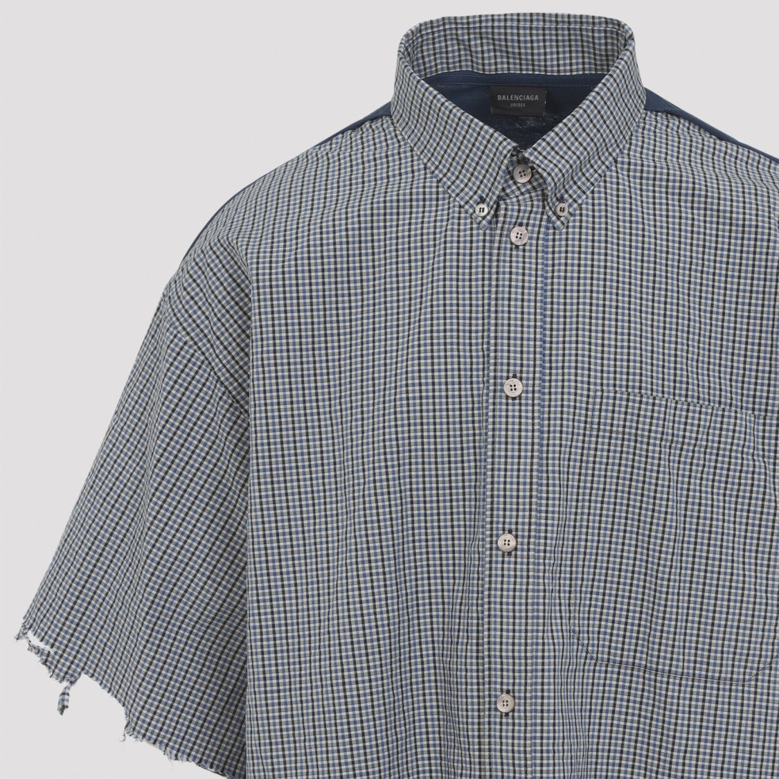 Balenciaga S/S Hybrid Blue Linen Shirt