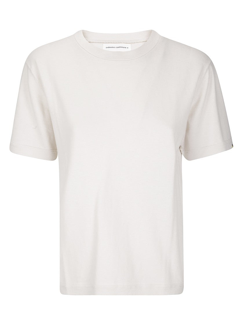 Extreme Cashmere Cotton-Cashmere Crew Neck T-Shirt With Minimalist Aesthetic