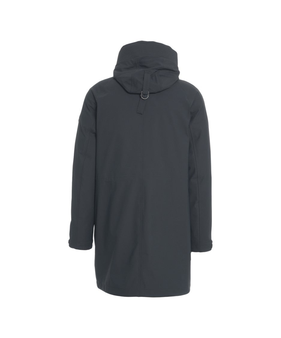 Alpha Tauri Parka With Fixed Hood And Concealed Zip Closure