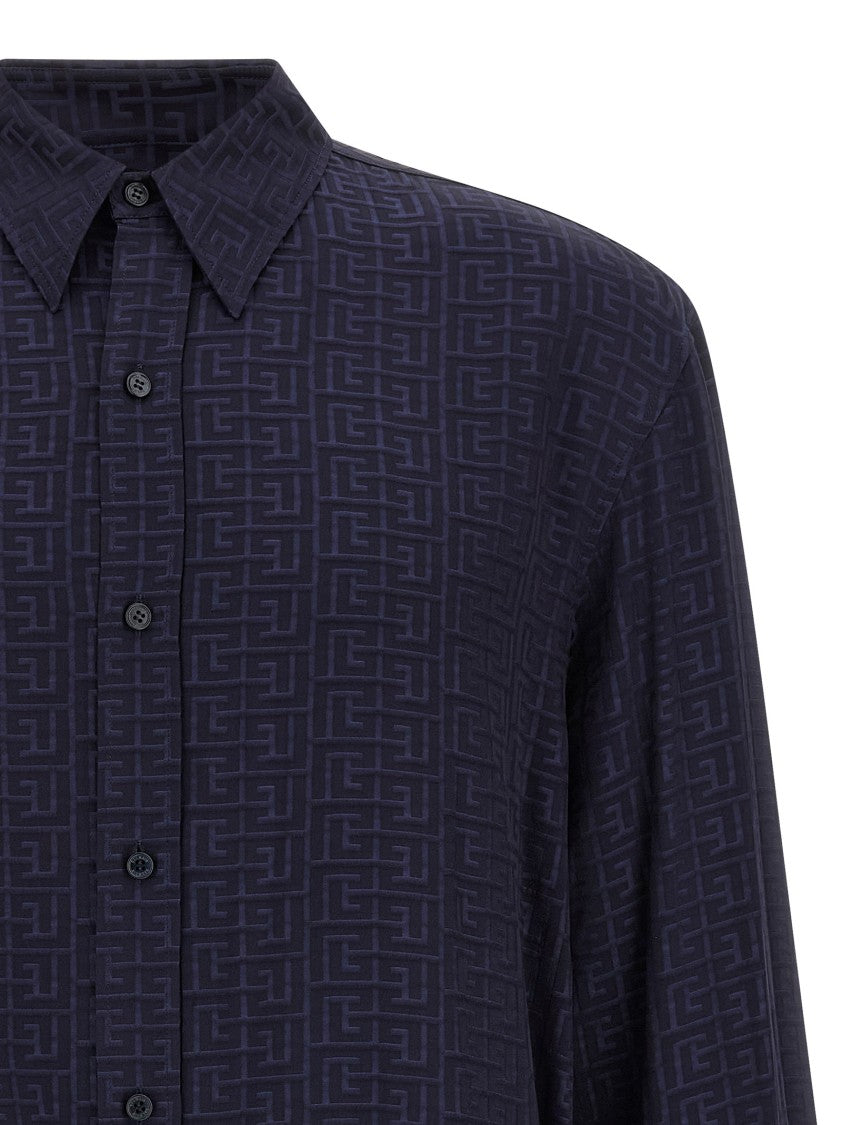 Balmain Jacquard Monogram Shirt