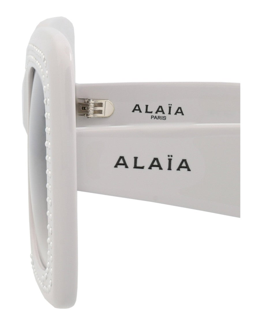 Alaïa Square-Frame Sunglasses With Studded Accents And Gradient Lenses