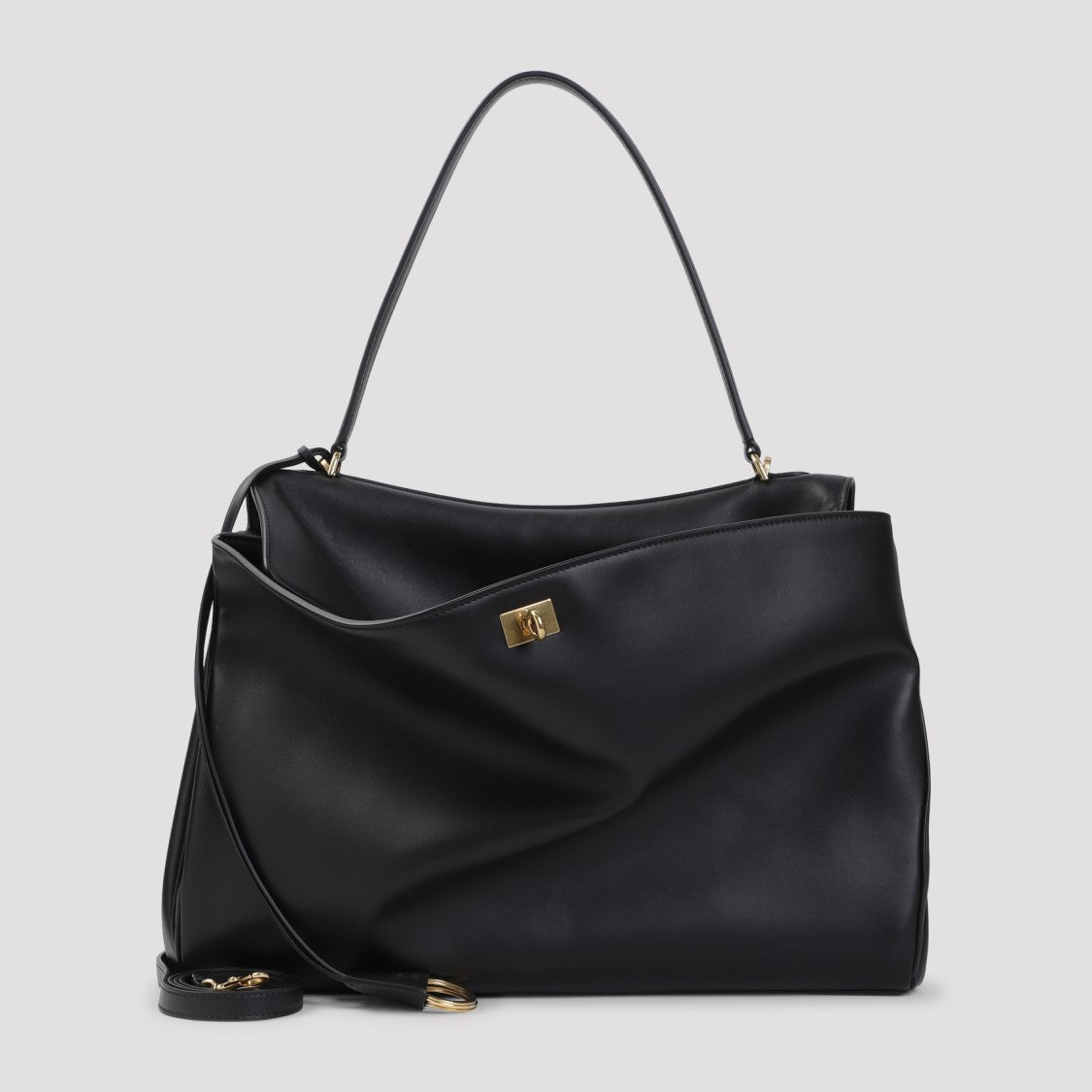 Balenciaga Black Calf Leather Rodeo Bag