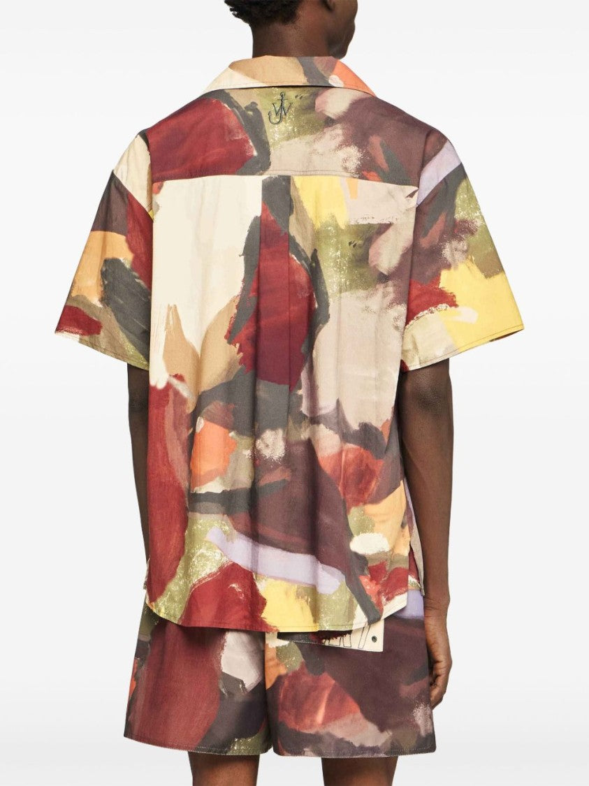 J. W. Anderson Abstract Patterned Camp Collar Shirt