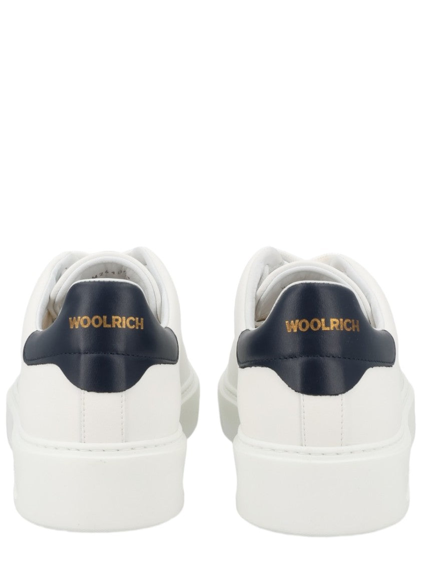 Woolrich Classic Court White Minimalist Sneakers
