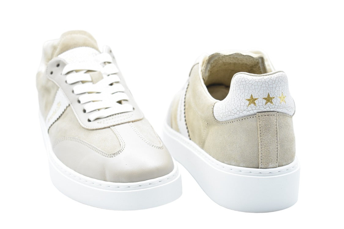 Pantofola D'oro Beige Laced Comfort Versatile Low Shoes