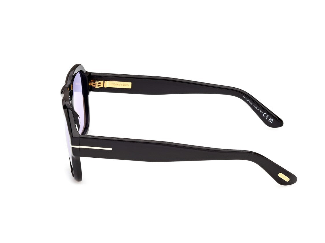 Tom Ford Ft1484 Silver Logo Oversized Square Sunglasses