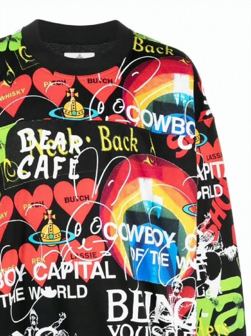 Vivienne Westwood Long-Sleeve Graphic Print Shirt With Eclectic Design