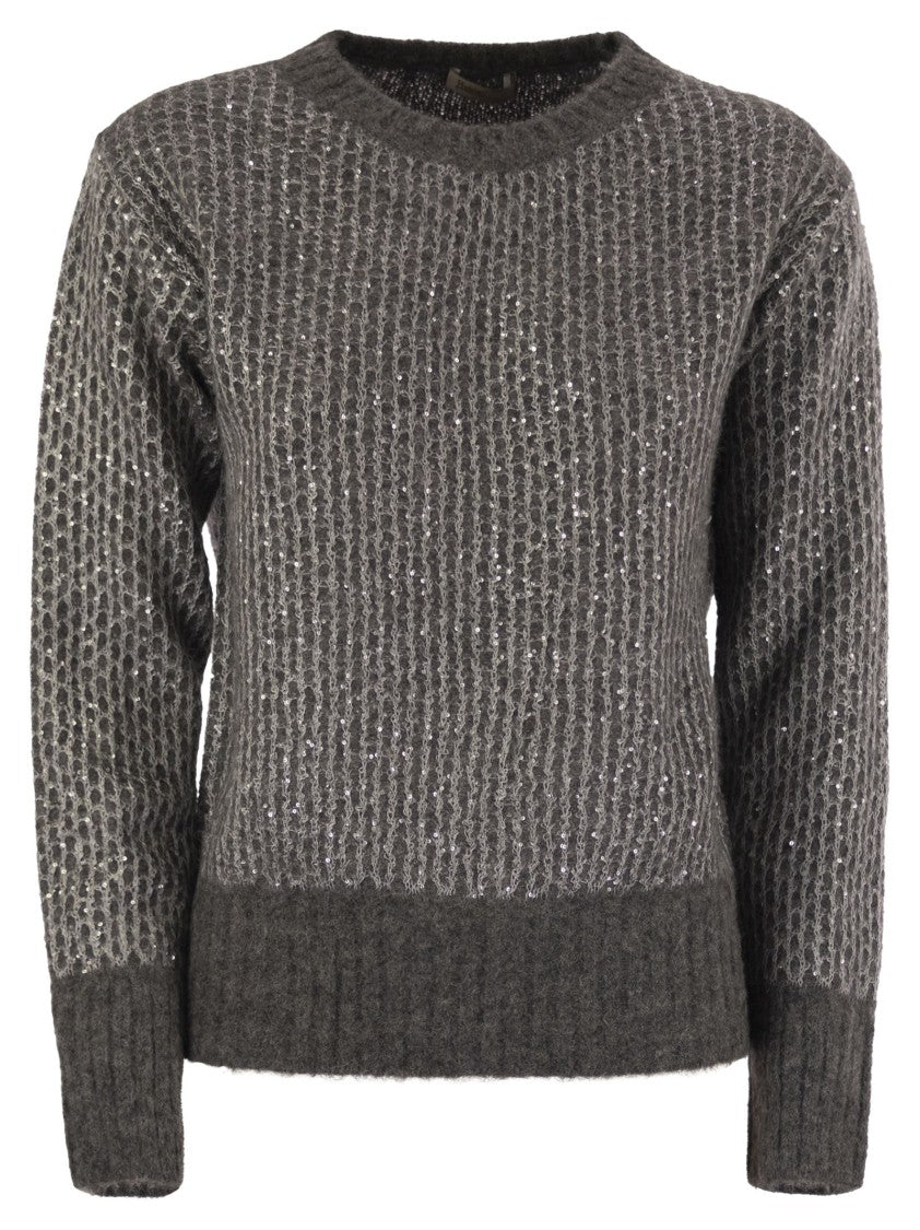 Herno Alpaca And Wool Crewneck Sweater