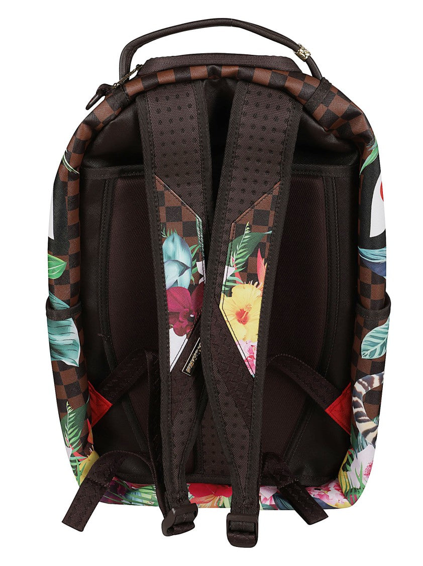 Sprayground Flowering Jungle Shark2 Backpack With Tiger Motif