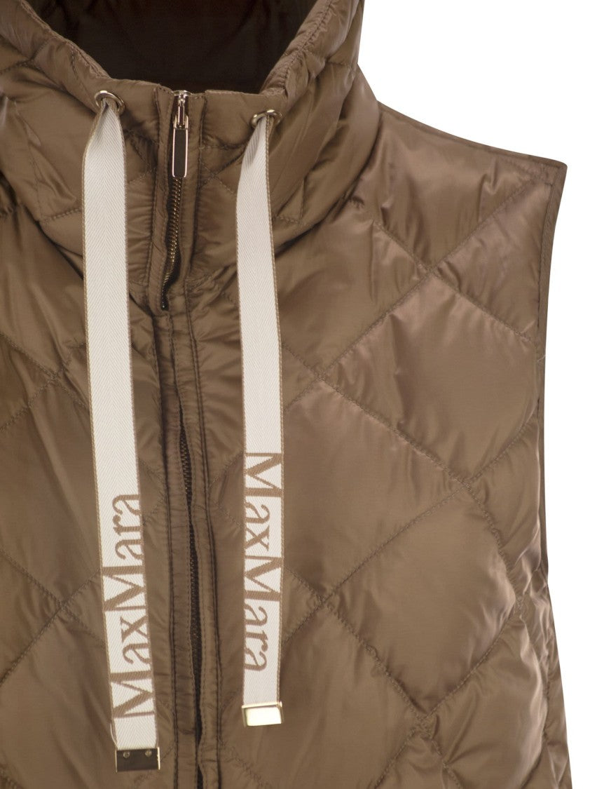 Max Mara Tegic - Drip-Proof Canvas Padded Waistcoat