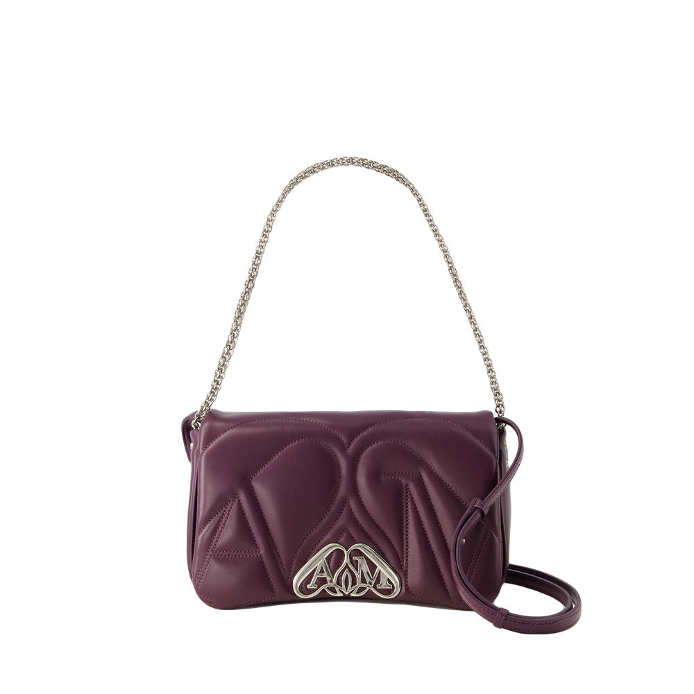 Alexander Mcqueen The Seal Small Bag - Leather - Night Shade