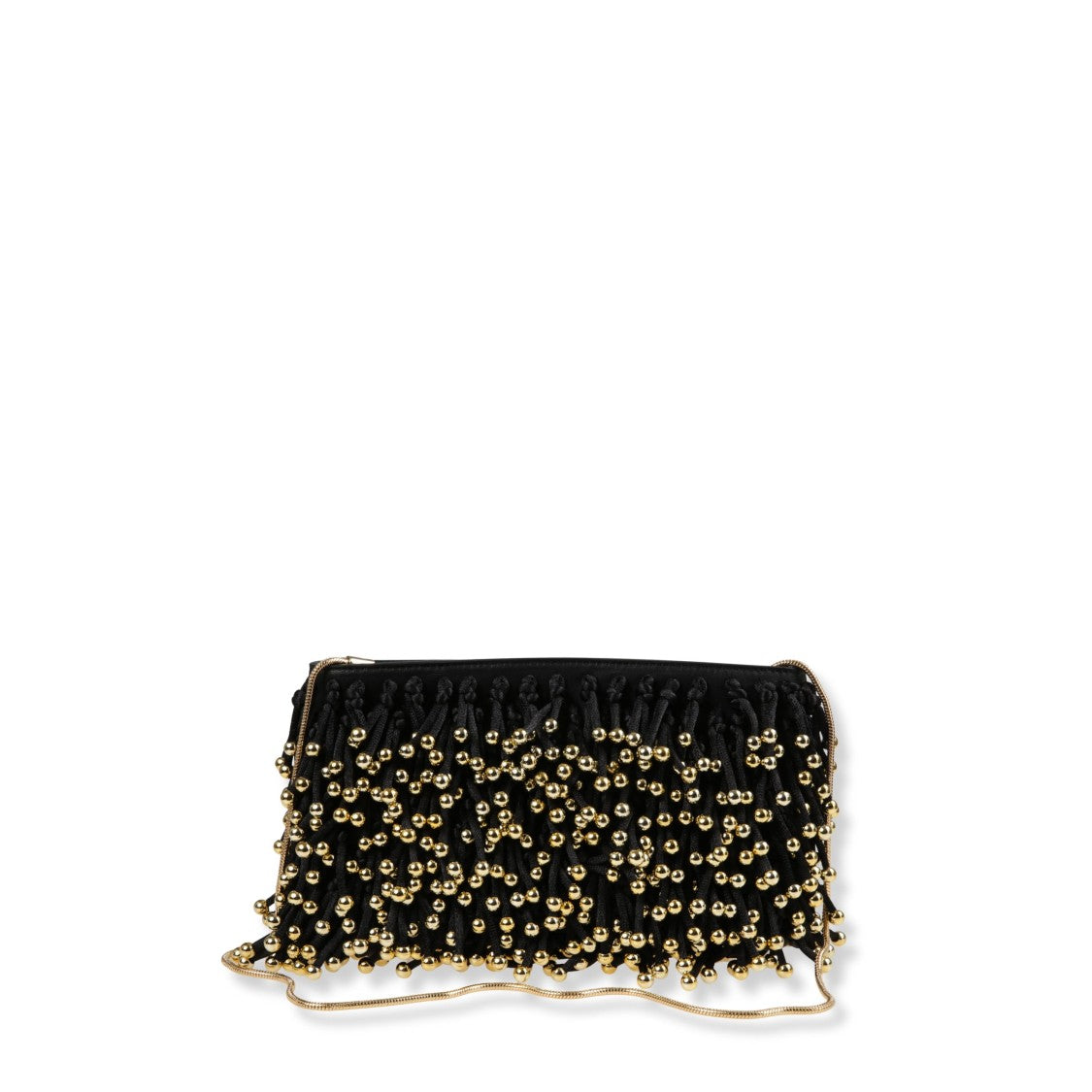 Simkhai Intricate Beaded Fringe Clutch