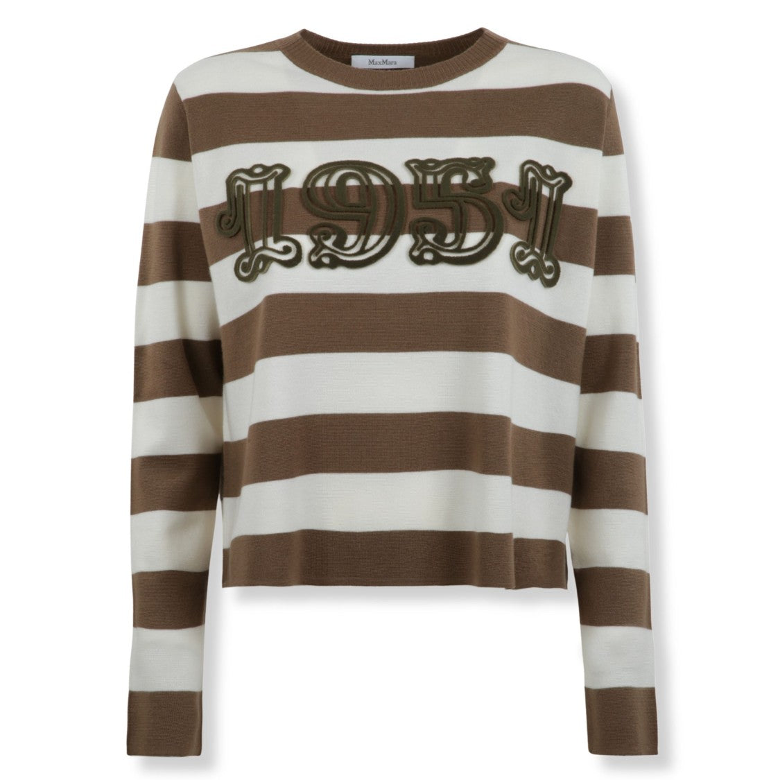 Max Mara Fitted Knit Top With Modest Neckline