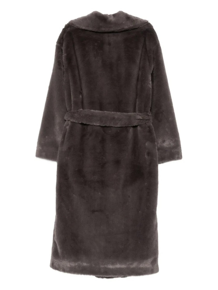 Herno Mid-Length Faux Fur Coat