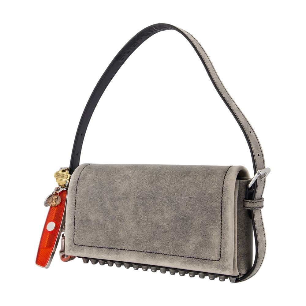 Alexander Wang Ricco Relic Slim Shoulder Bag - Leather - Grey