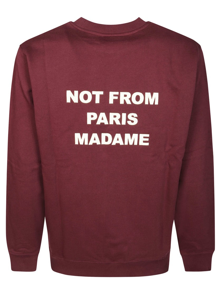 Drôle De Monsieur Crewneck Sweatshirt With Bold Logo Design