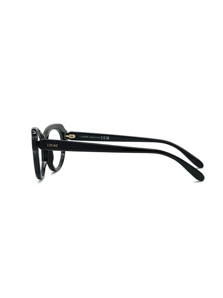 Loewe Black Lw50107i Oval-Shaped Glossy Eyeglasses