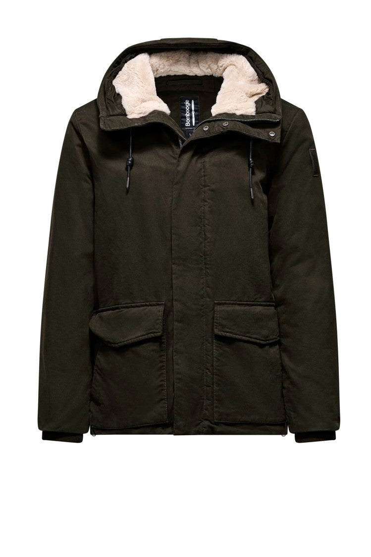 Bomboogie Functional Windbreaker With Removable Hood