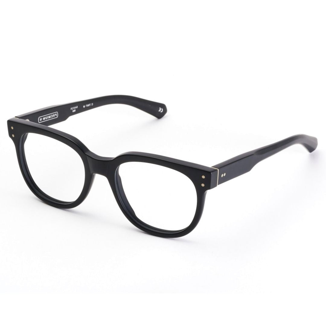 Kador Matte Black Premium 16 Rectangular Eyeglasses