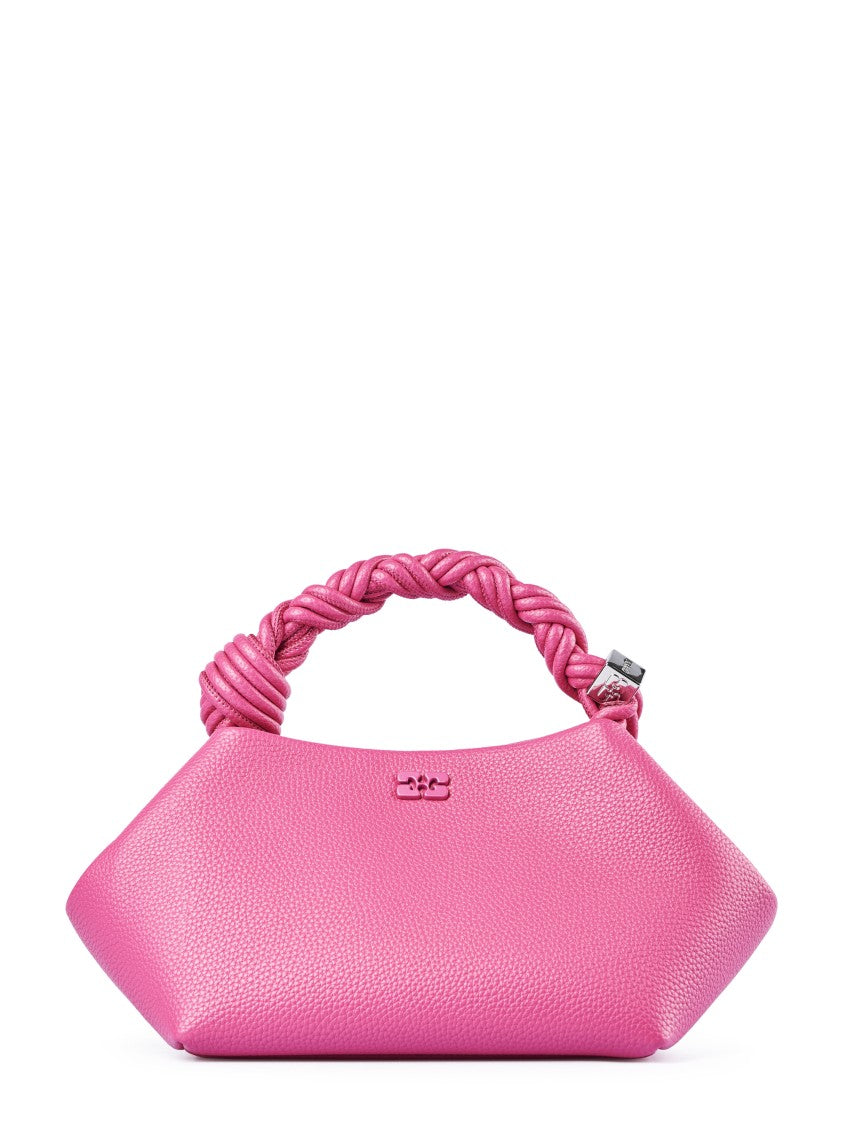Ganni Small Structured Handbag With Twisted Handle