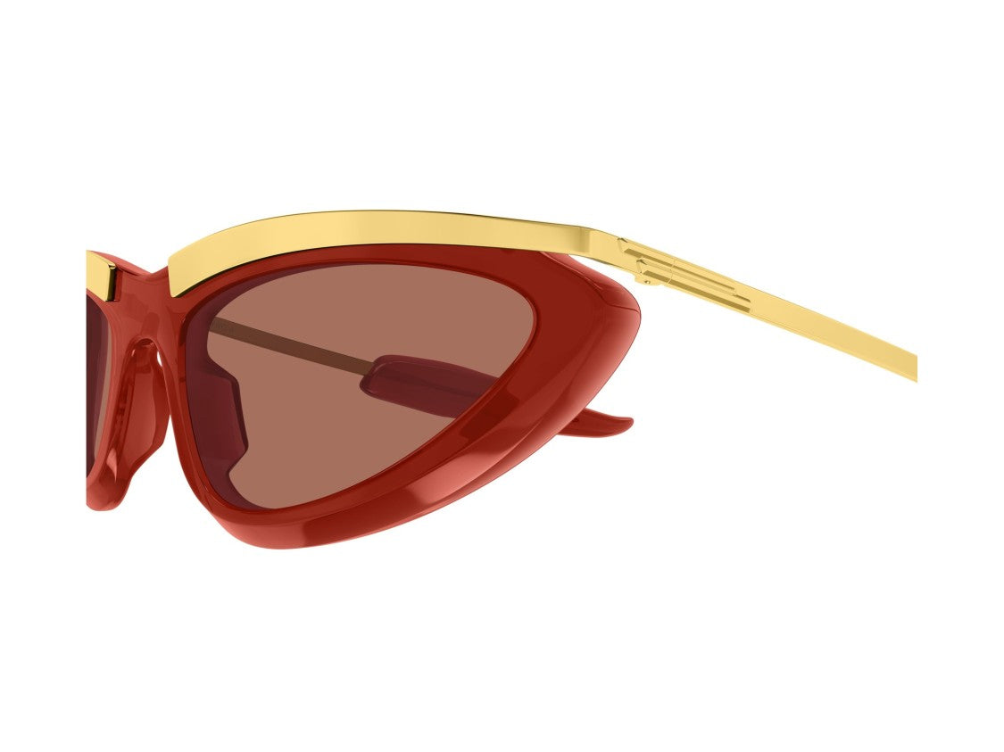 Bottega Veneta Gold Bv1477s Bold Cat-Eye Sunglasses