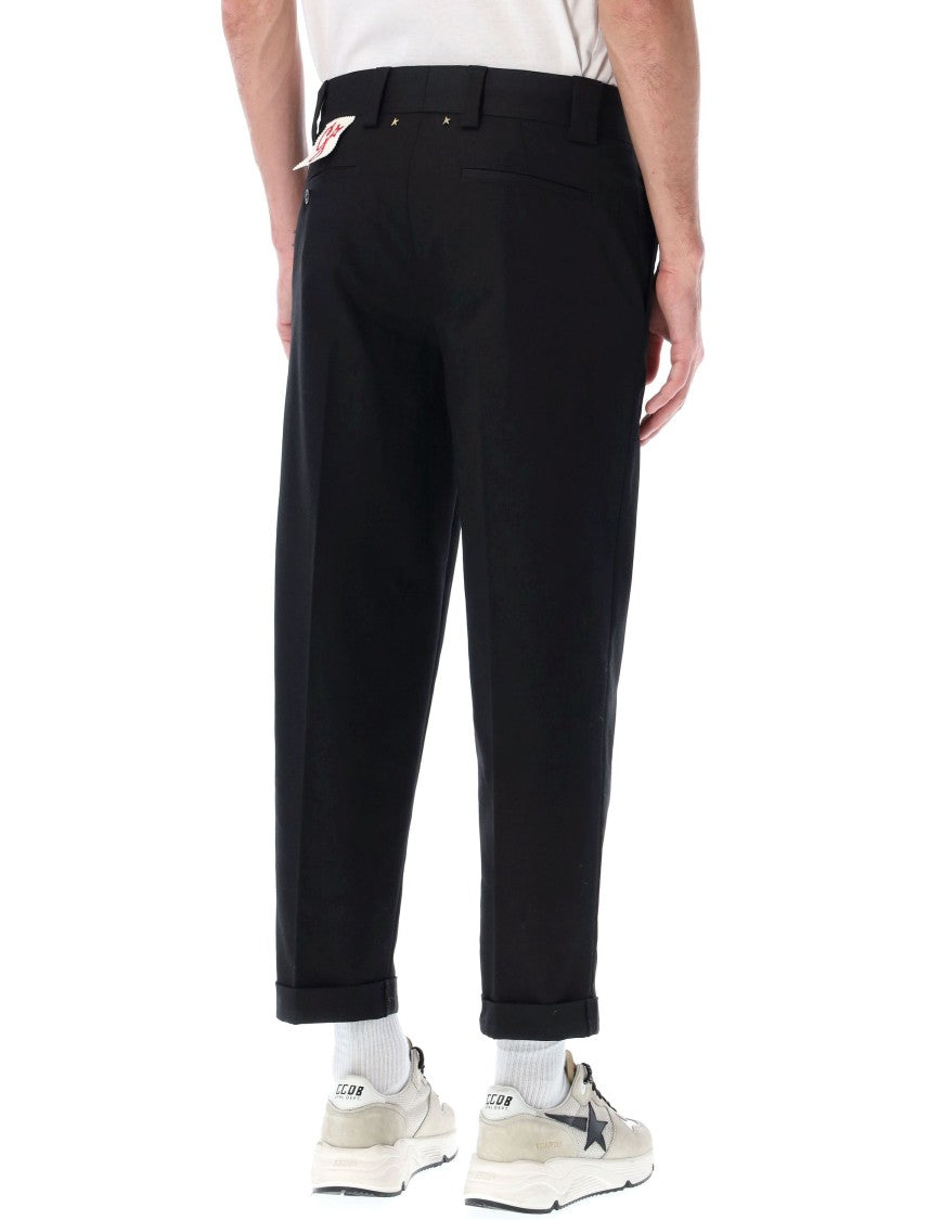 Golden Goose Straight-Leg Chino Pants With Cuffed Hems