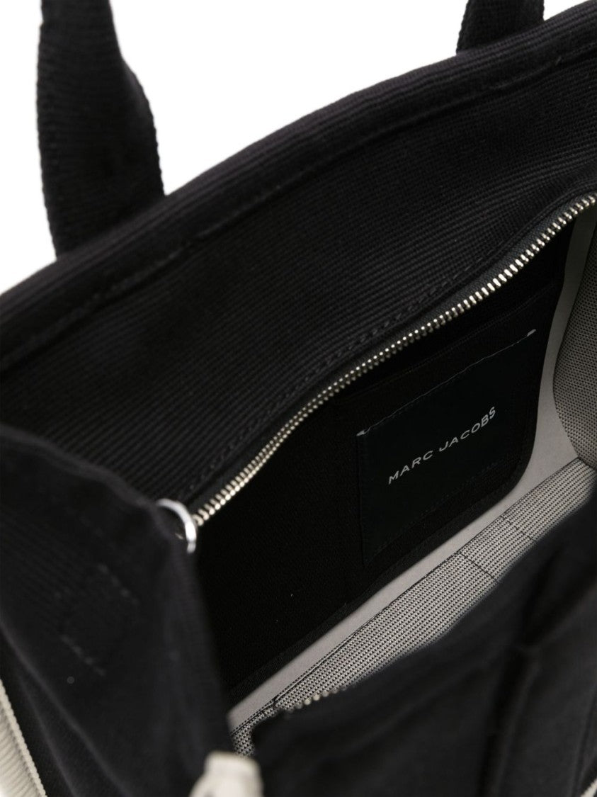 Marc Jacobs Black Logo Application Cotton Tote Bag