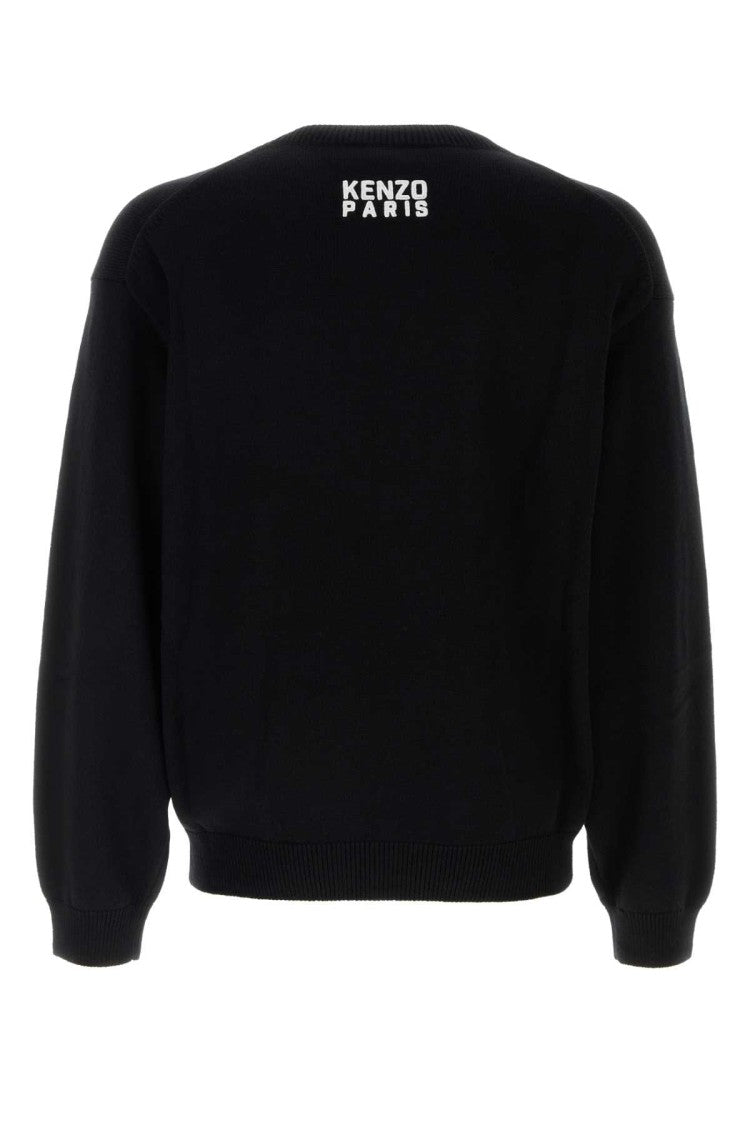 Kenzo Black Wool Blend Sweater