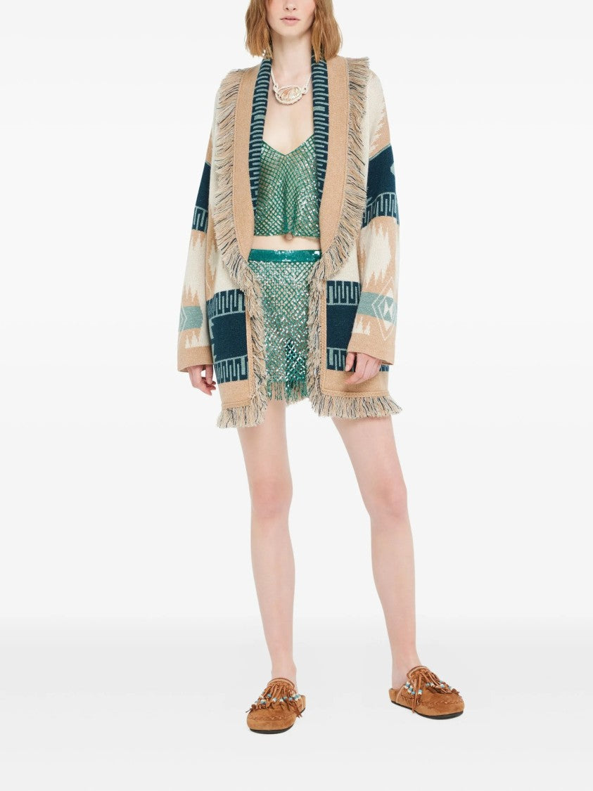 Alanui Icon Jacquard Cashmere Cardigan