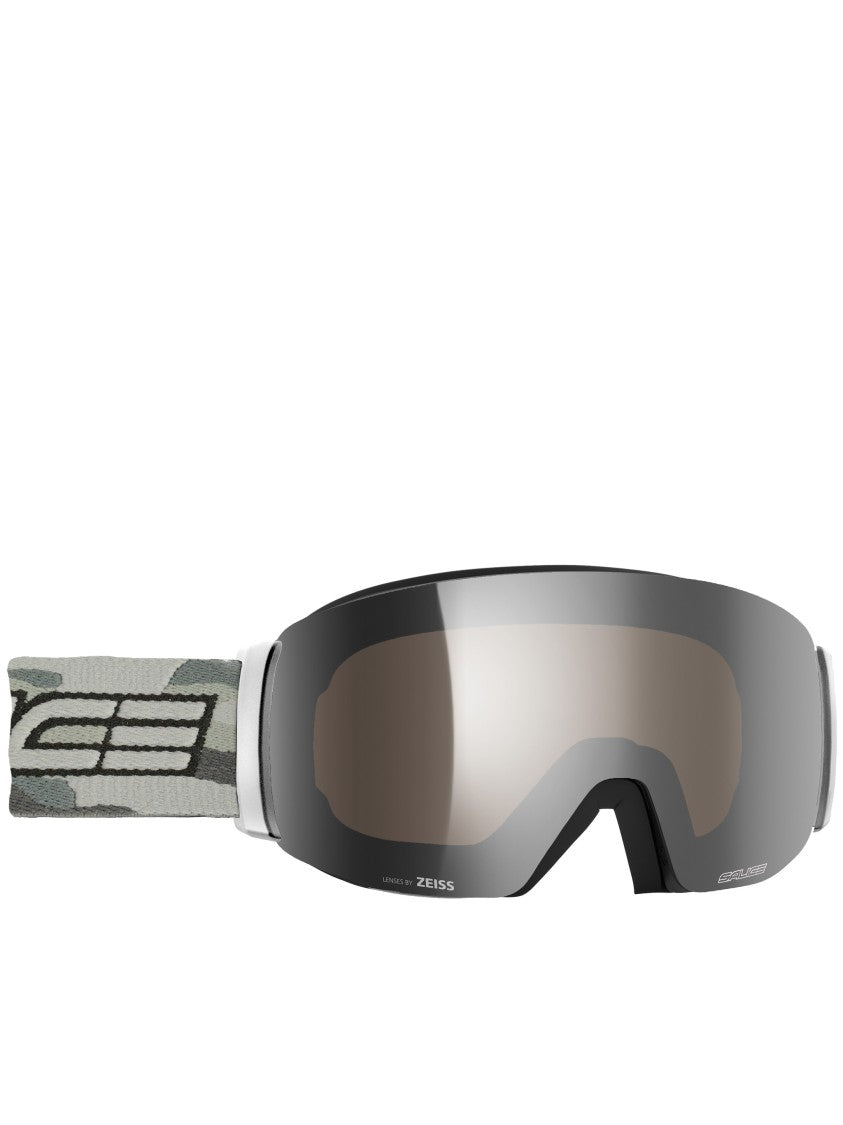 Salice Black Wide Lens Reflective Ski Goggles