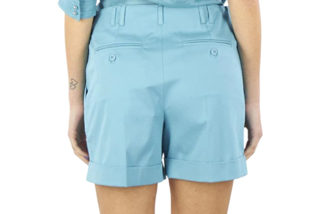 Max Mara High-Waisted Tailored Shorts With Cuffed Hem