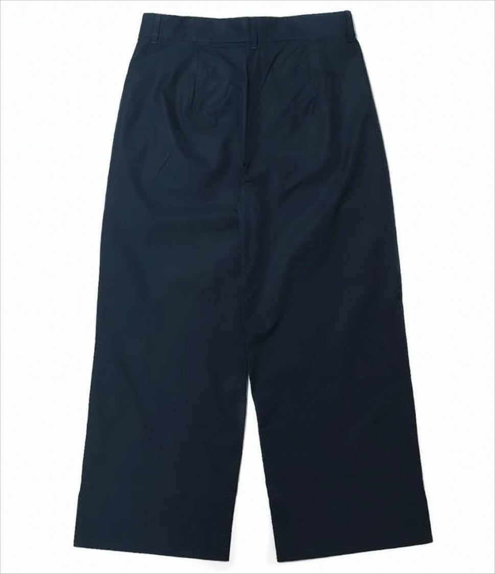 Max Mara Tailored Blue Straight-Leg Pants With Mid-Rise Waist And Pleats