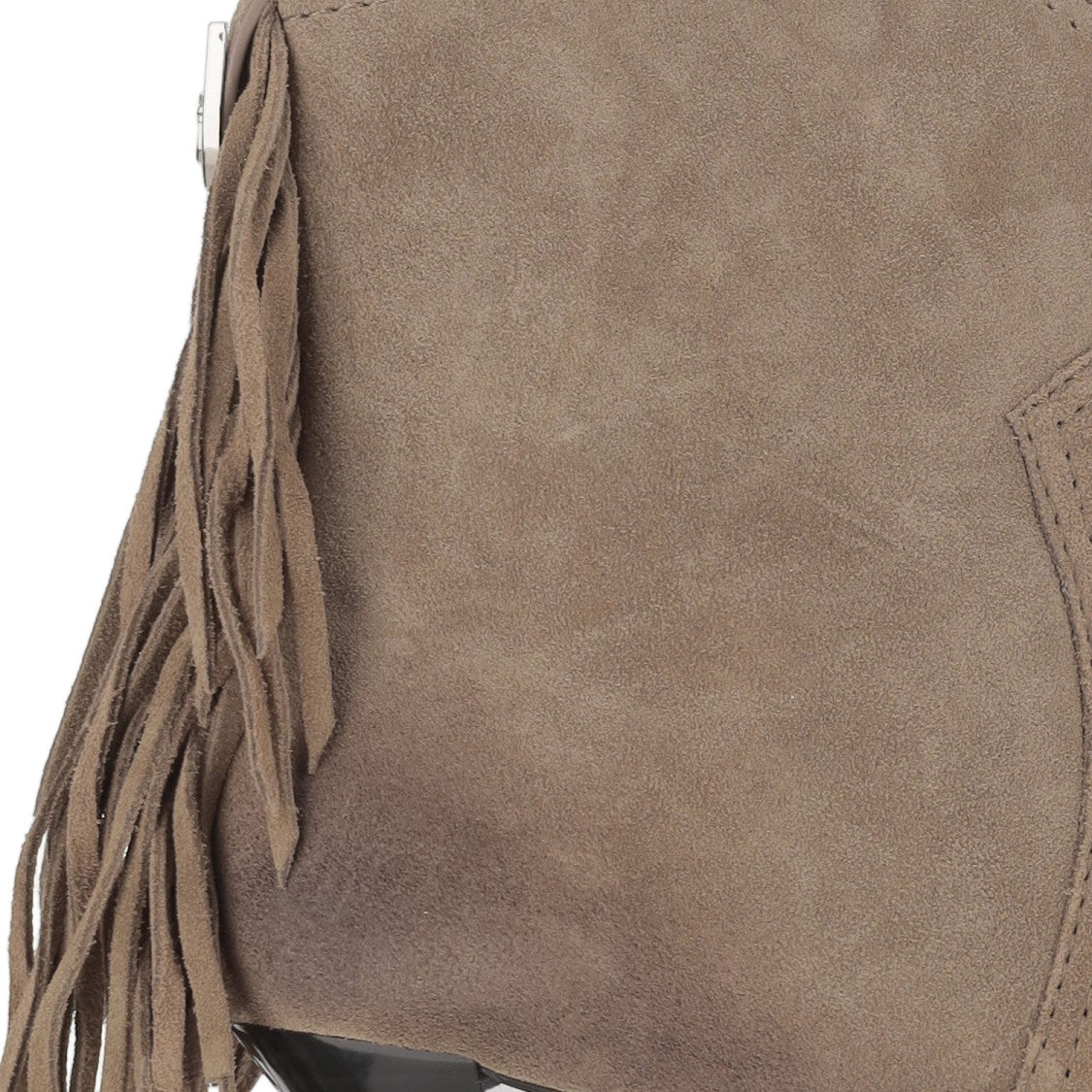 Pinko Beige Didi Fringed Suede Boots