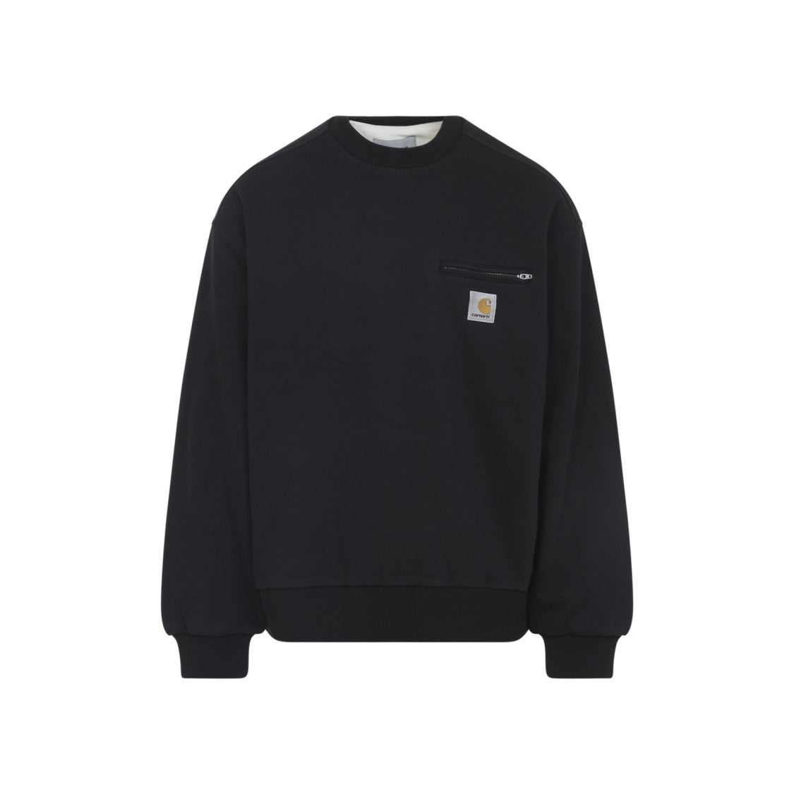 Carhartt Wip Crewneck Sweatshirt With Zippered Chest Pocket And Square Patch Logo