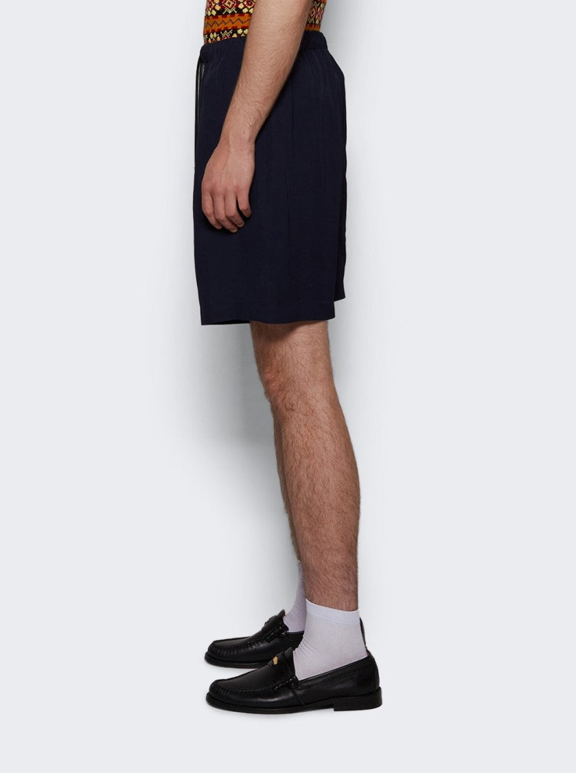 Dries Van Noten Piperi Shorts Navy