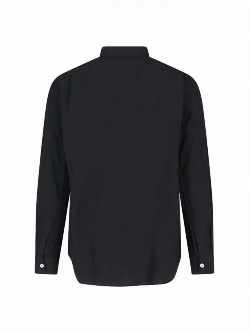Comme Des Garçons Textured Shrink Effect Shirt With Classic Collar