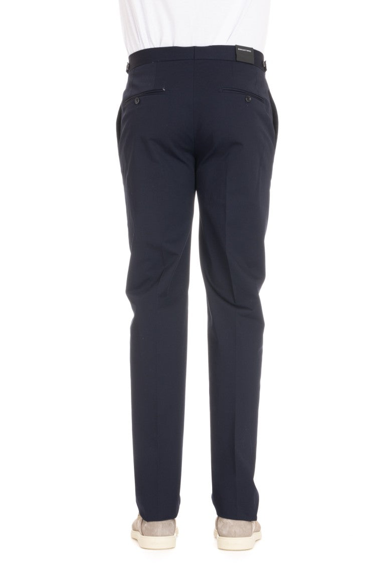 Tagliatore Newbros Cotton Satin Trousers