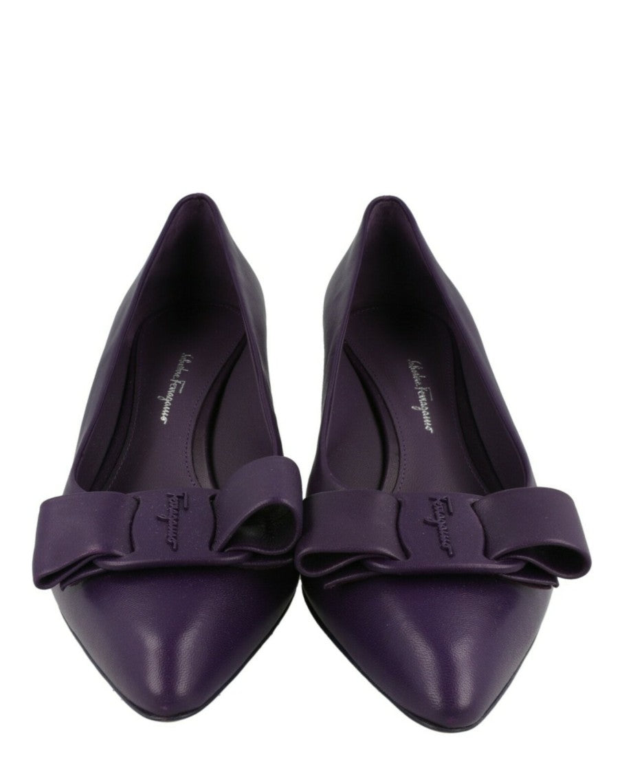 Ferragamo Viva 55 Leather Pumps