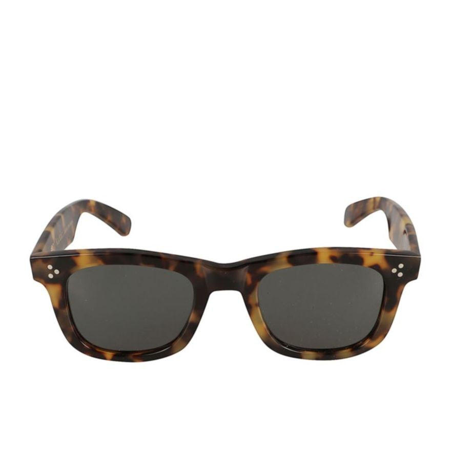 Kador Solemio Classic Rectangular Tortoiseshell Sunglasses With Metallic Accents