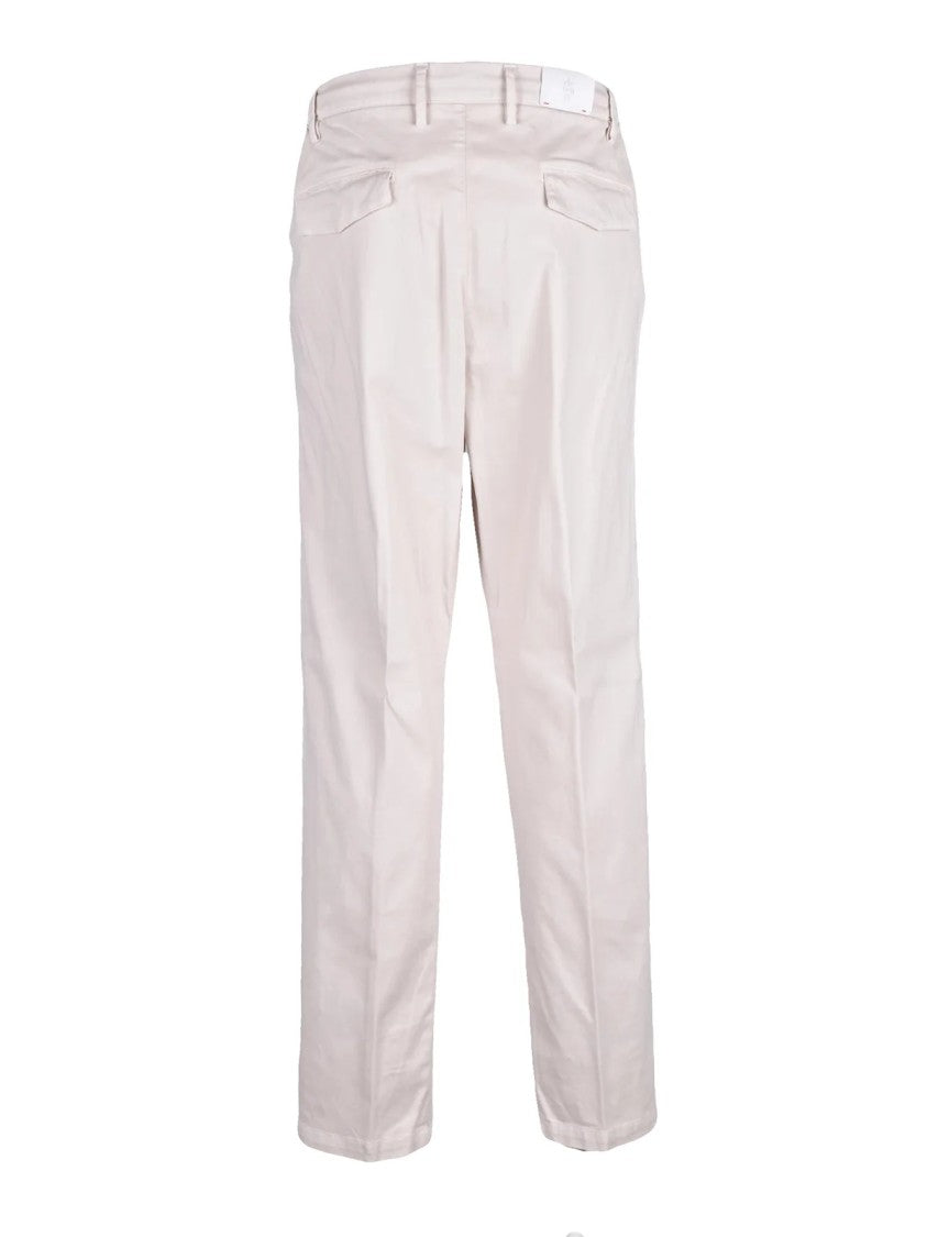 Eleventy Beige Stretch Cotton Regular Fit Chino Pants