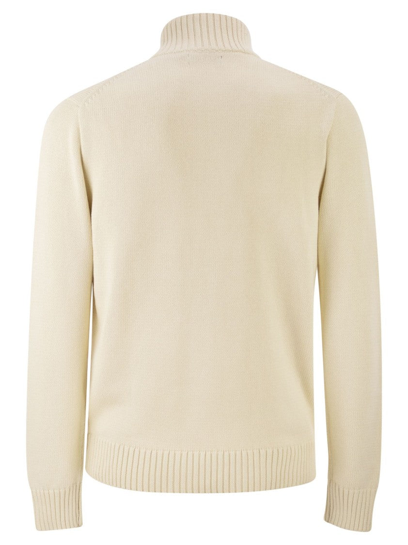 Polo Ralph Lauren Cotton Jumper With Zip Fastening