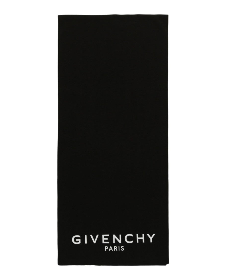 Givenchy Long Rectangular Scarf With Prominent Logo Graphic