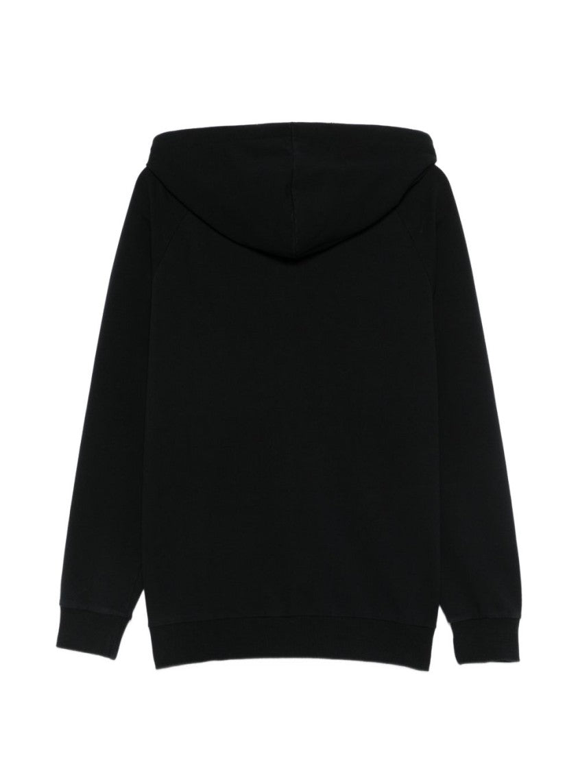 Moschino Black Silk And Nylon Knit Sweatshirt