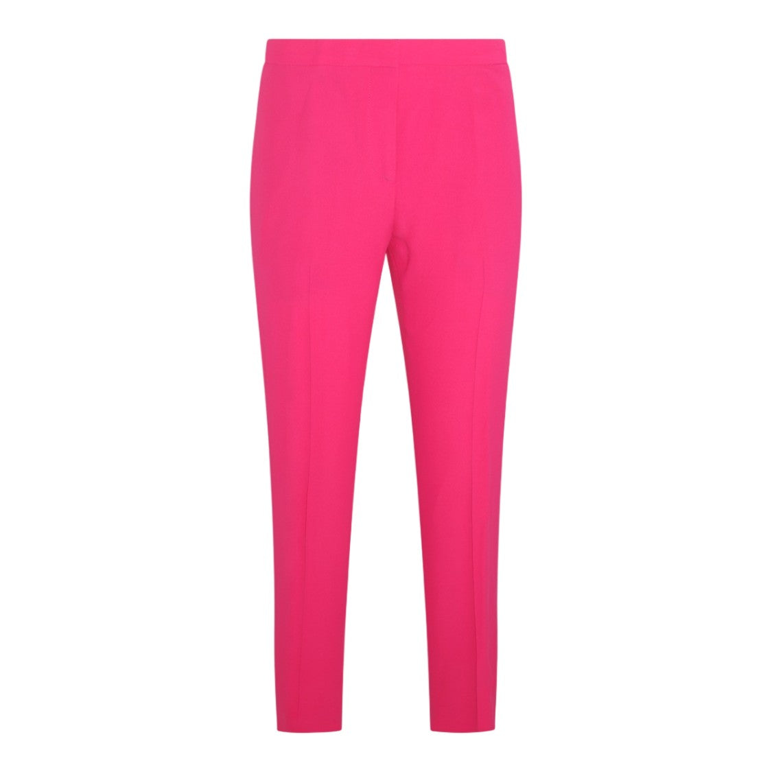 Alexander Mcqueen Tailored High-Waist Straight Trousers In Vibrant Pink