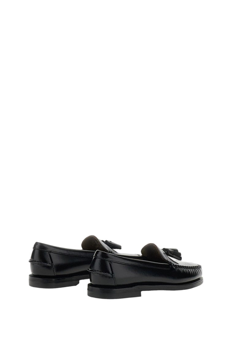 Sebago Black Will Classic Leather Tassel Loafers